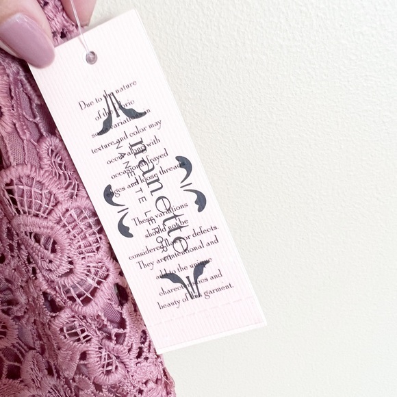 NEW Nanette Lepore Pink Eyelet Lace Crochet Top Size XS - Picture 6 of 11